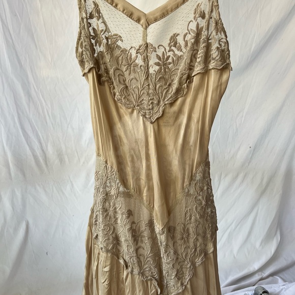 Johnny Was Biya Silk Cream Lace Maxi Dress - Picture 2 of 10